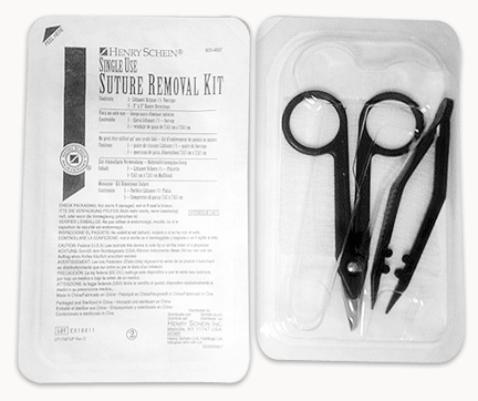 (image for) Suture Removal Kit - Sterile - Plastic